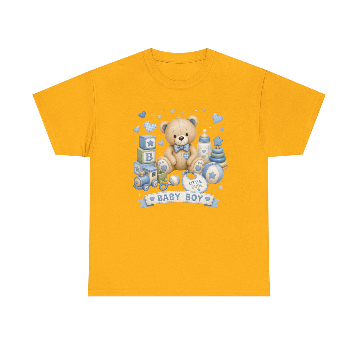 Baby Boy Teddy Bear T-Shirt — Newborn Shower Gift