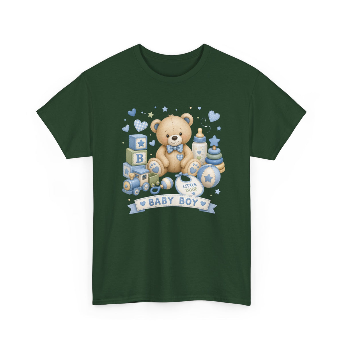 Baby Boy Teddy Bear T-Shirt — Newborn Shower Gift