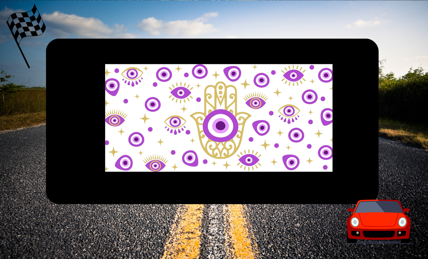 License Plate Metaphysical Design, Crystals, Hansa hands