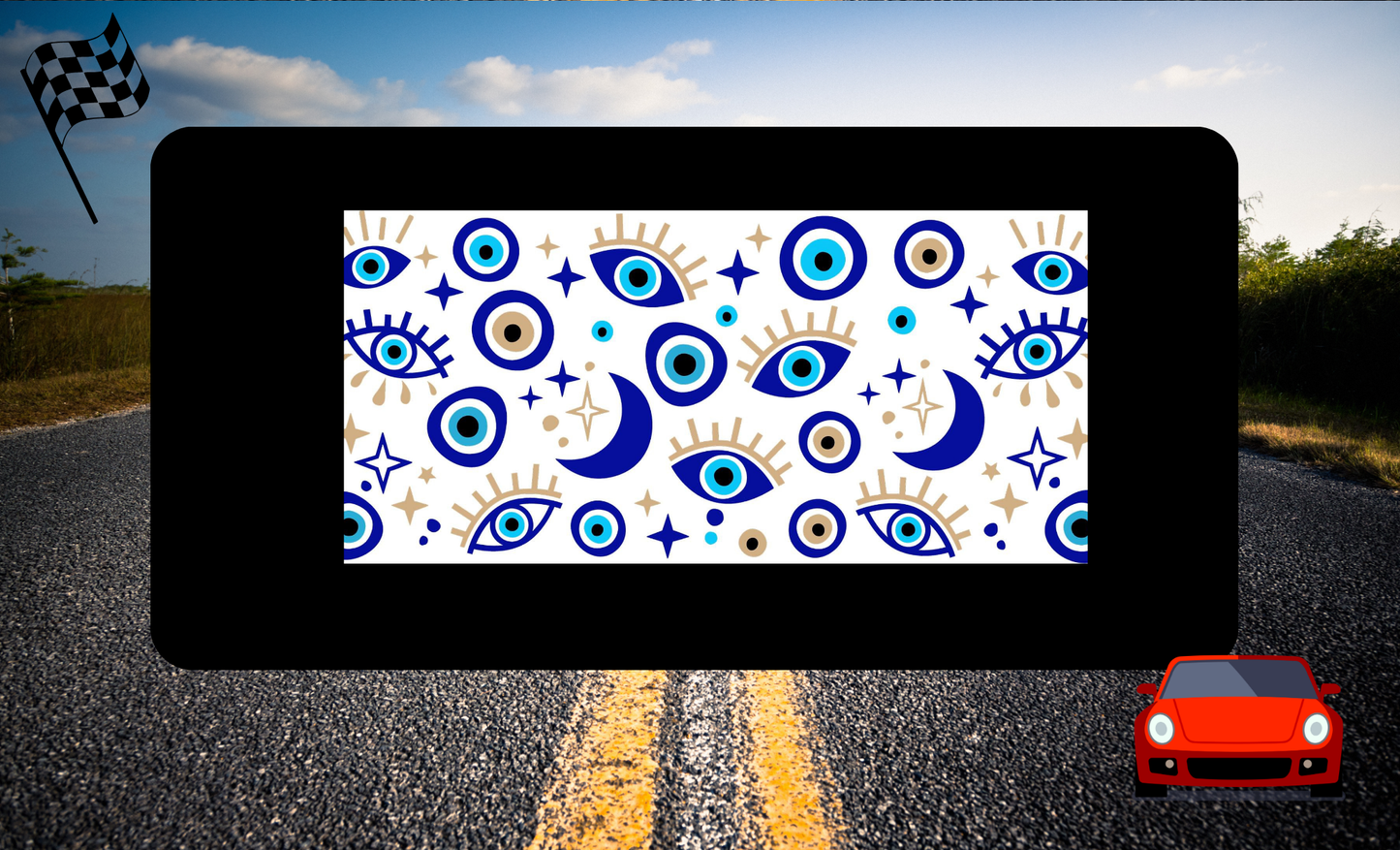 License Plate Metaphysical Design, Crystals, Hansa hands