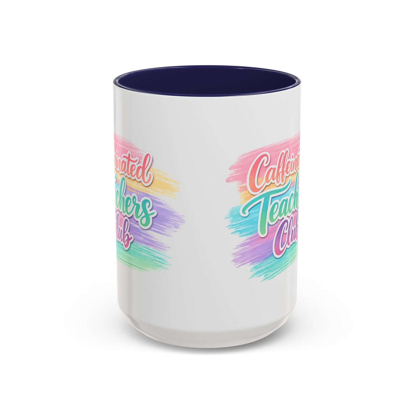 Caffeinated Teachers Club Mug | Cute Pastel Teacher Coffee Cup | Teacher Gift Mug