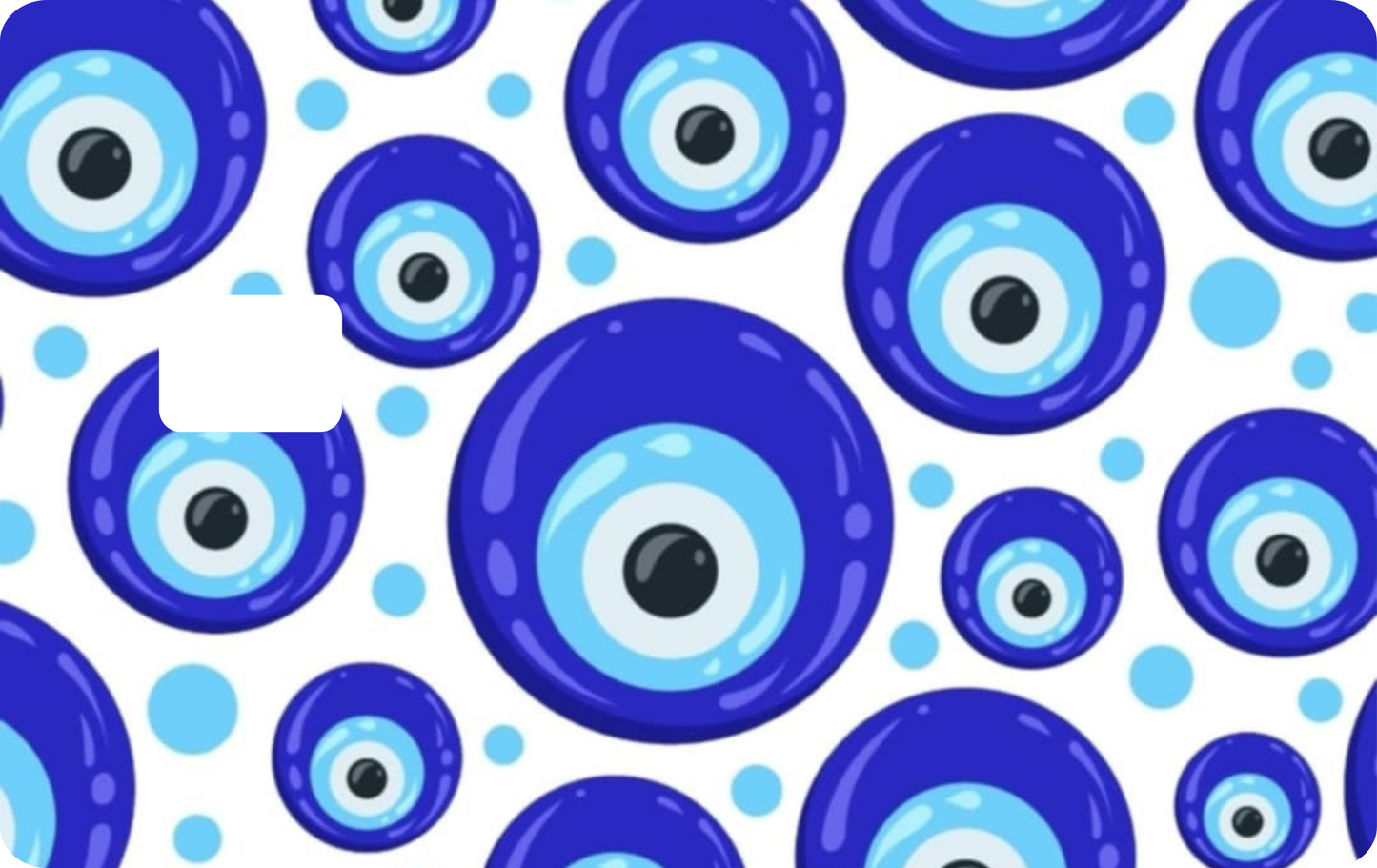 Evil Eye Design Debit Card Decal Skins