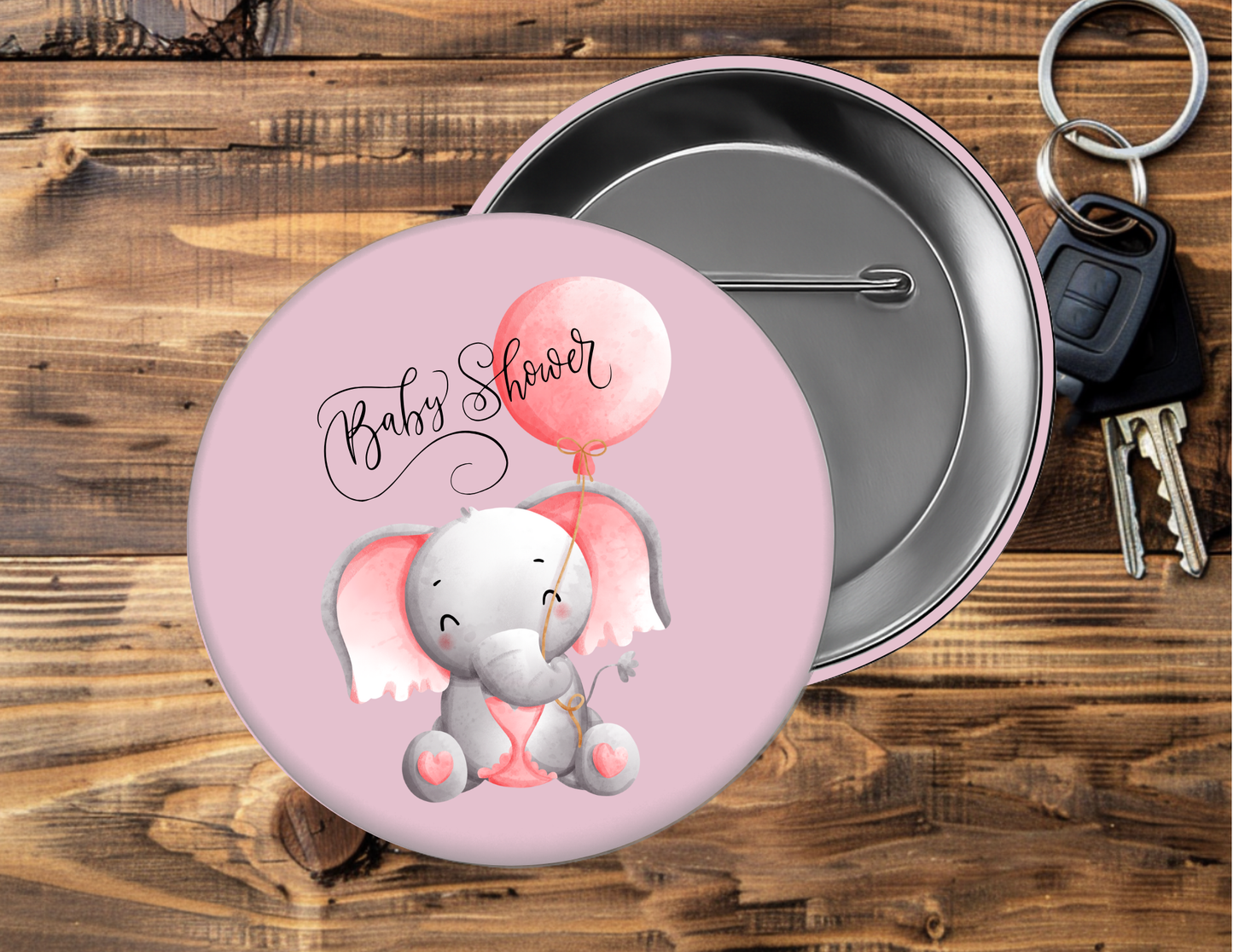 Boy or Girl Gender Reveal Baby Shower, Pin Buttons, size 2.25 inch