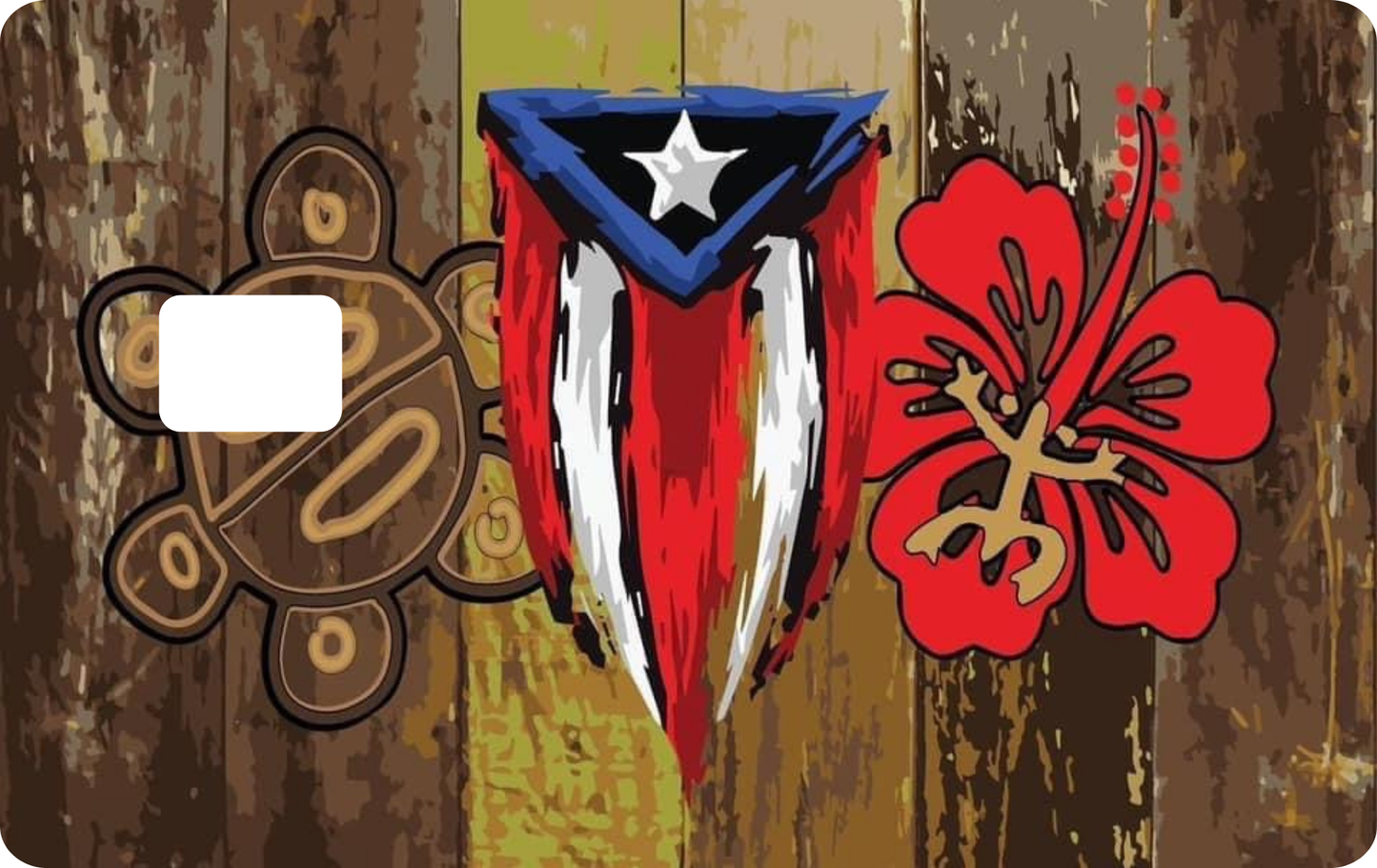 Puerto Rico Design Debit Card Decal Skins