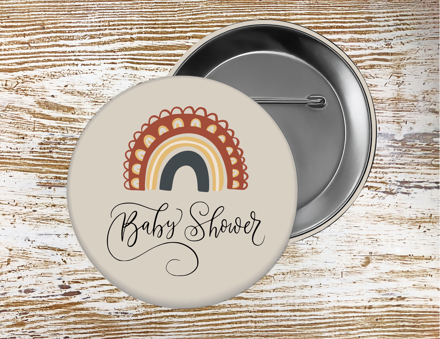 Boy or Girl Gender Reveal Baby Shower, Pin Buttons, size 2.25 inch