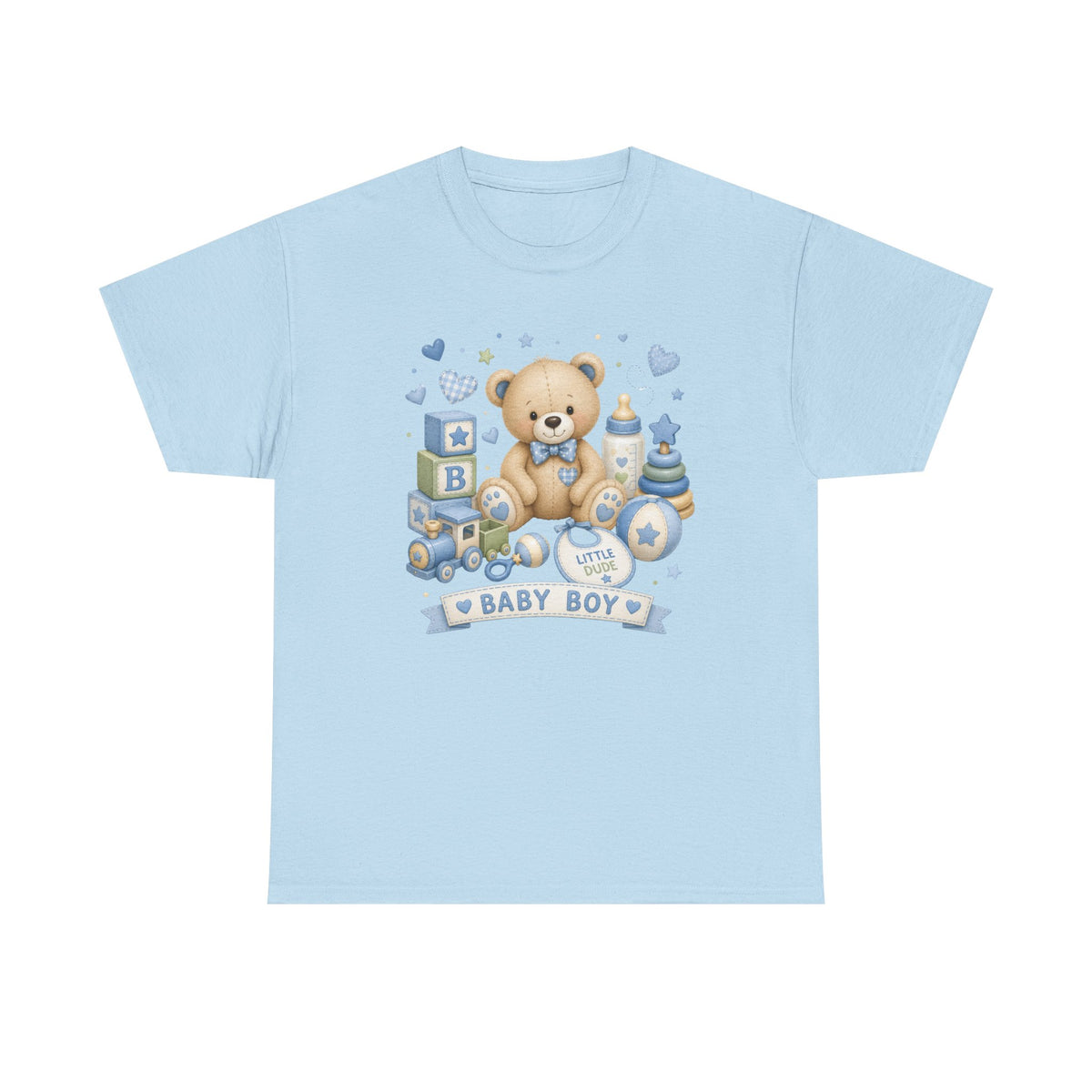 Baby Boy Teddy Bear T-Shirt — Newborn Shower Gift