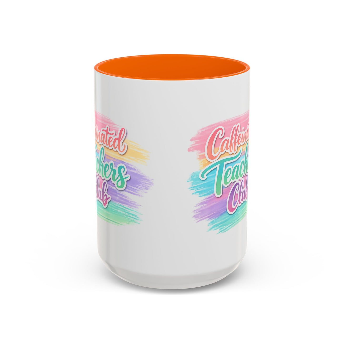 Caffeinated Teachers Club Mug | Cute Pastel Teacher Coffee Cup | Teacher Gift Mug