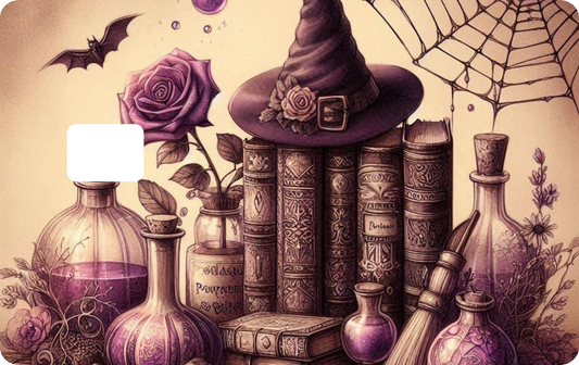 Witchy Hat Design Debit Card Decal Skins