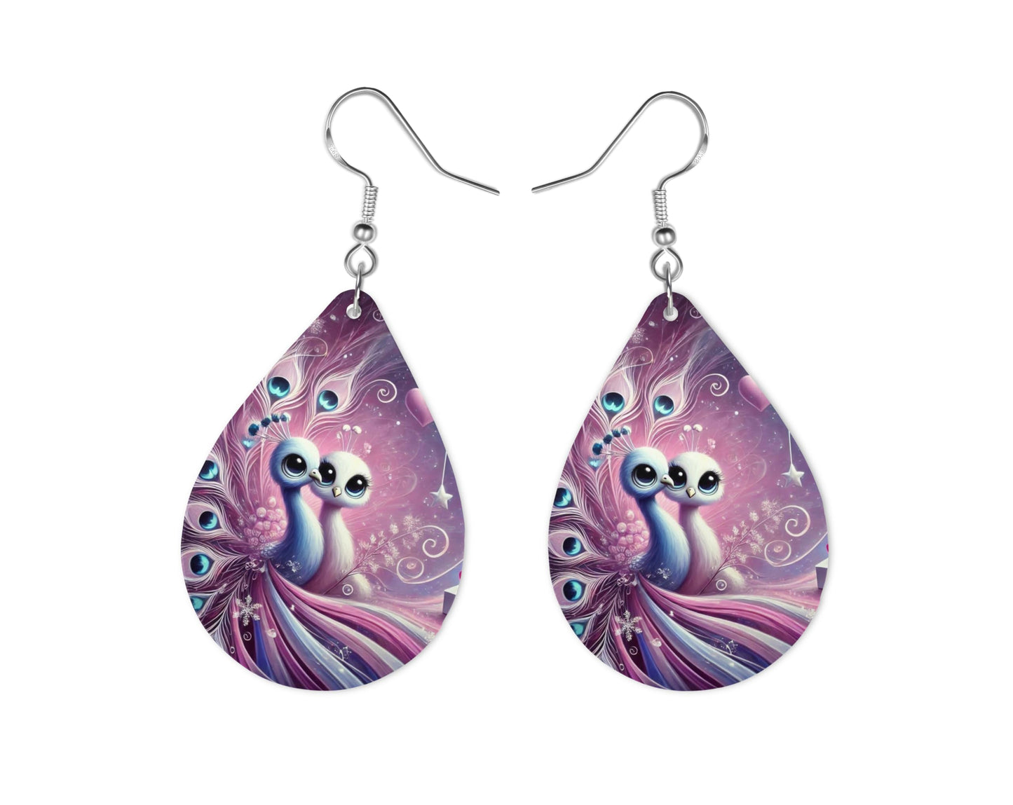 Peacock Love Earrings