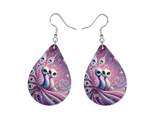 Peacock Love Earrings
