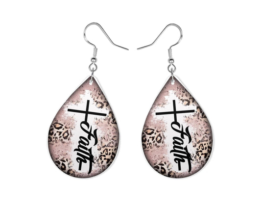 Faith Earrings, Pink