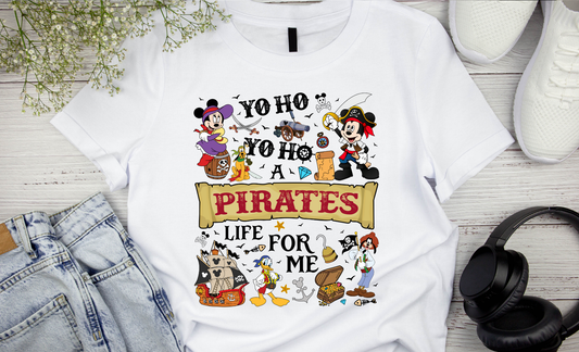 Pirates Life for Me Cartoon T-shirt