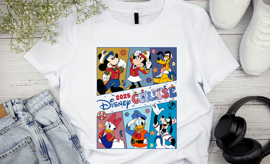 Mouse and Friends 2025 Cruise Cartoon T-shirt