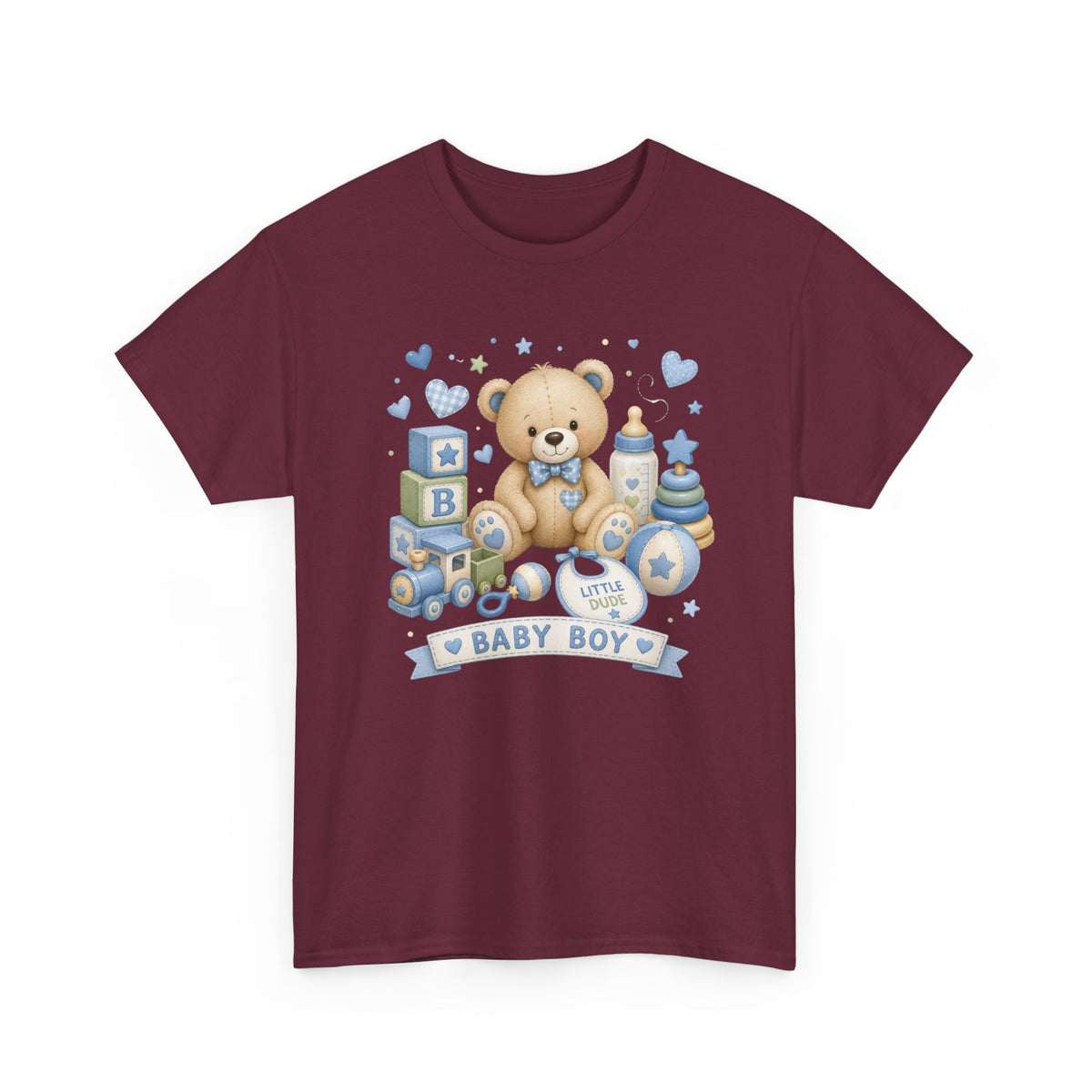 Baby Boy Teddy Bear T-Shirt — Newborn Shower Gift
