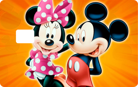 Mouse & Minnie Cartoon Design Debit Card Skins