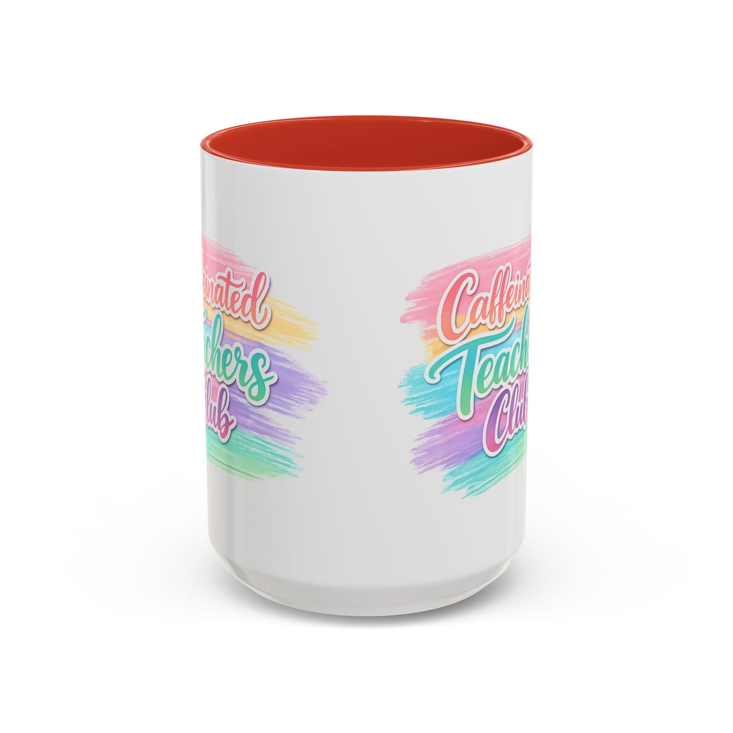 Caffeinated Teachers Club Mug | Cute Pastel Teacher Coffee Cup | Teacher Gift Mug