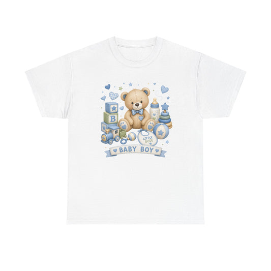 Baby Boy Teddy Bear T-Shirt — Newborn Shower Gift