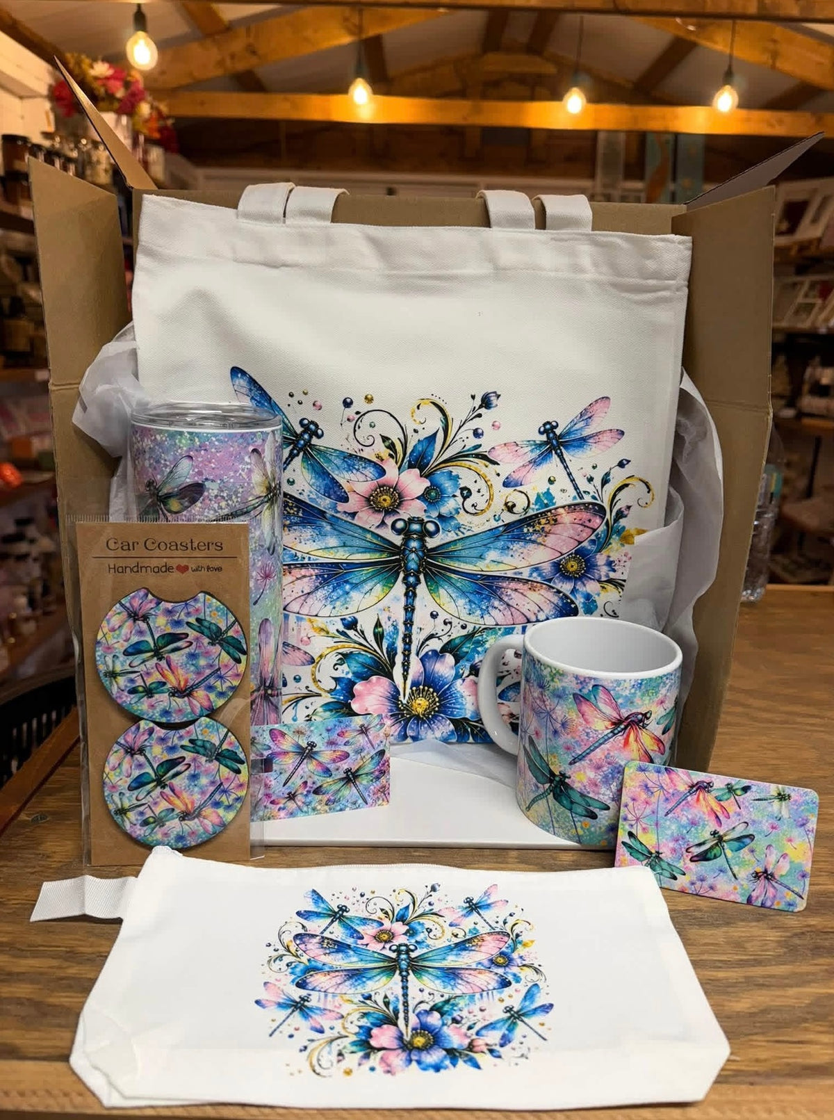 Dragonfly Gift Set, Birthday Holiday Friend Gift Set