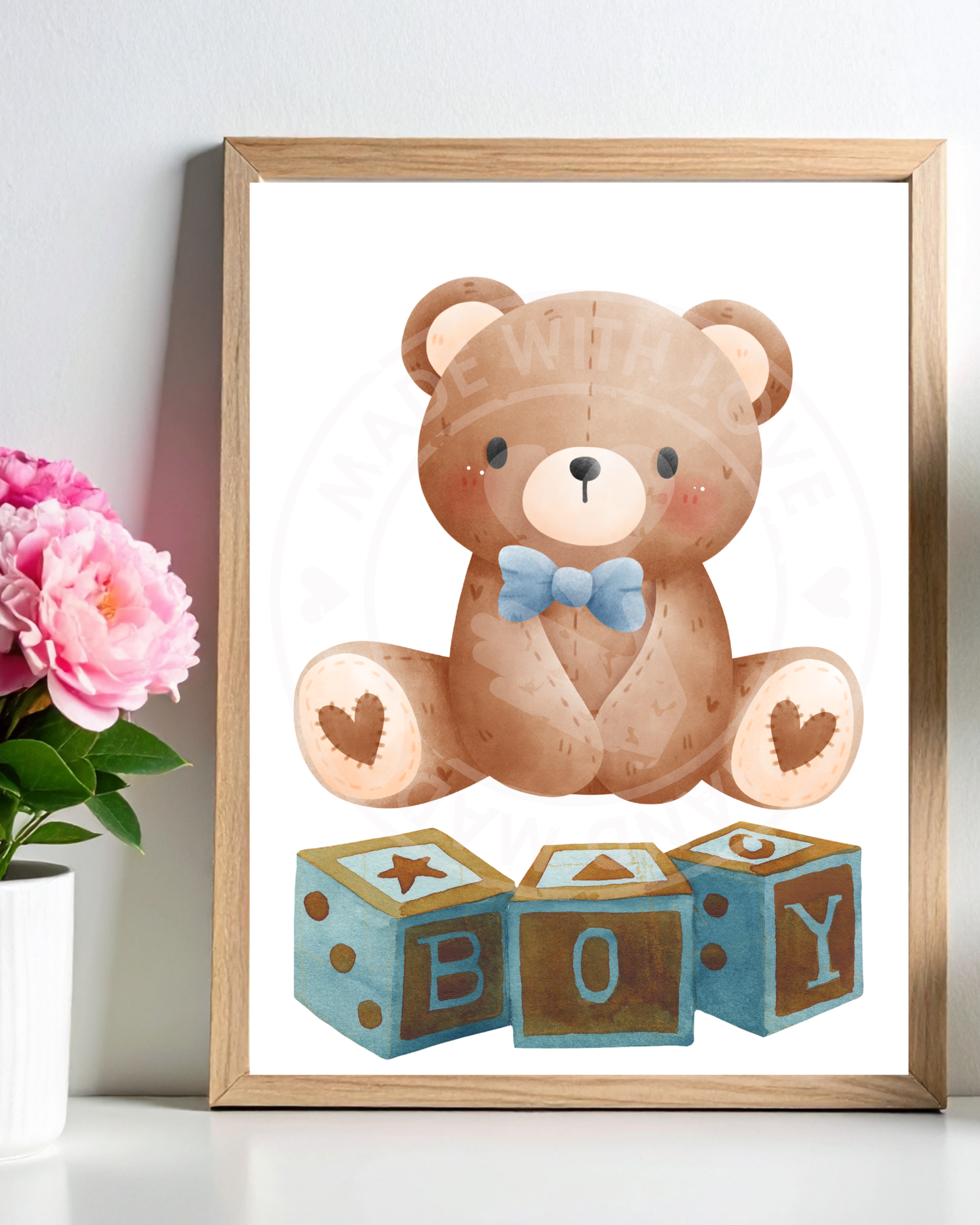 Baby Boy Designs Digital Download / Baby Boy Nursery Wall Art Digital Download, Sleeping Baby Cloud Print, Blue Nursery Decor, Baby Room Printable Wall Art, Newborn Boy Gift