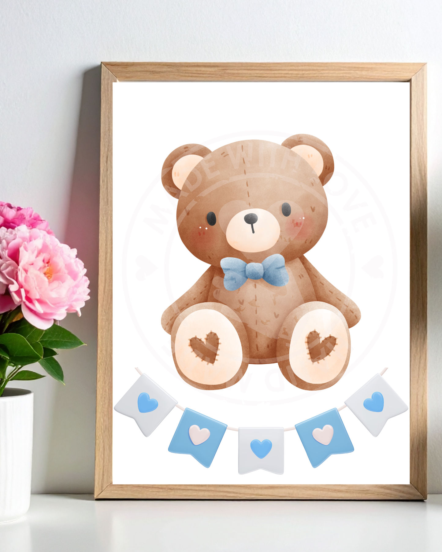 Baby Boy Designs Digital Download / Baby Boy Nursery Wall Art Digital Download, Sleeping Baby Cloud Print, Blue Nursery Decor, Baby Room Printable Wall Art, Newborn Boy Gift