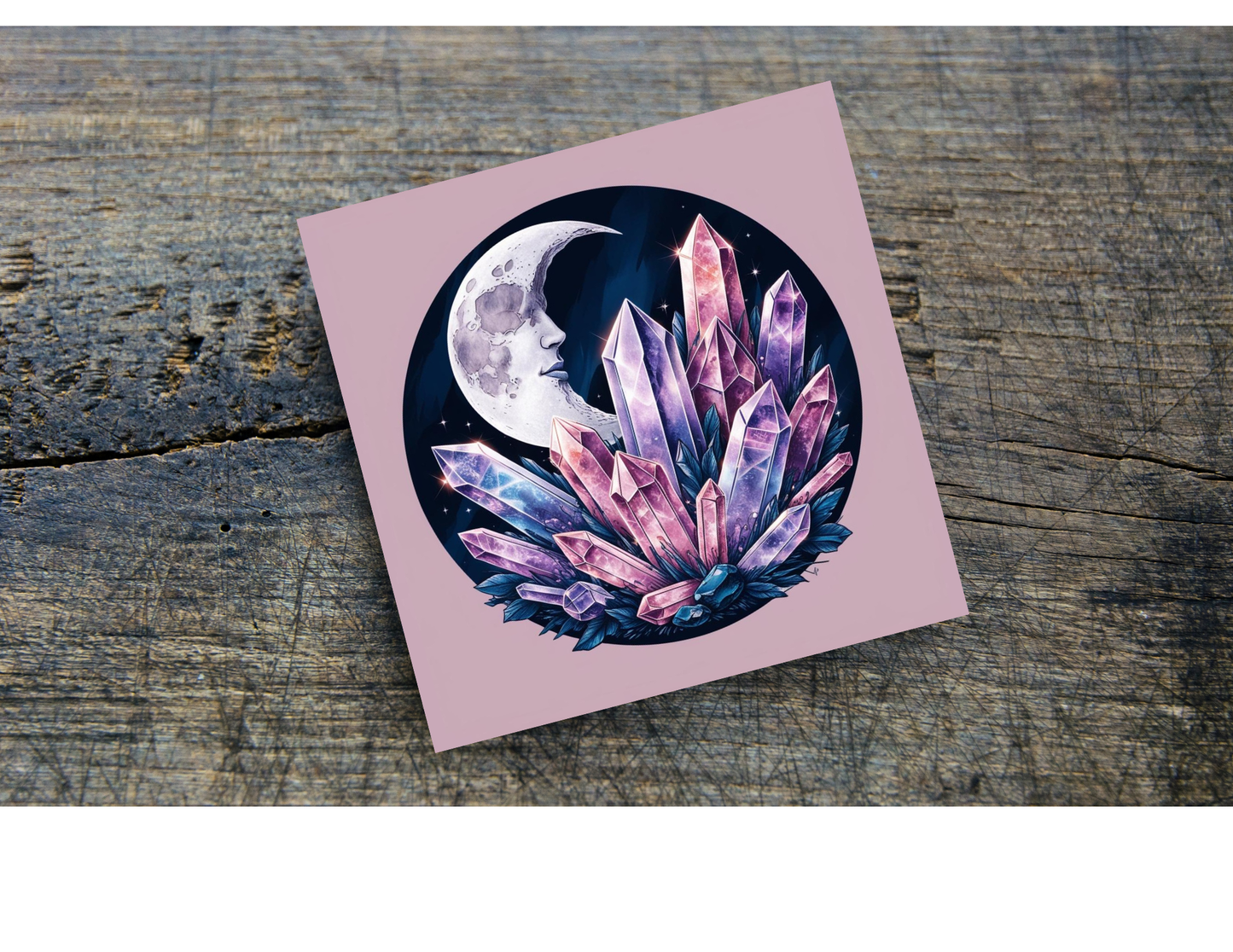 Crystals & Moon Home Coasters, several designs