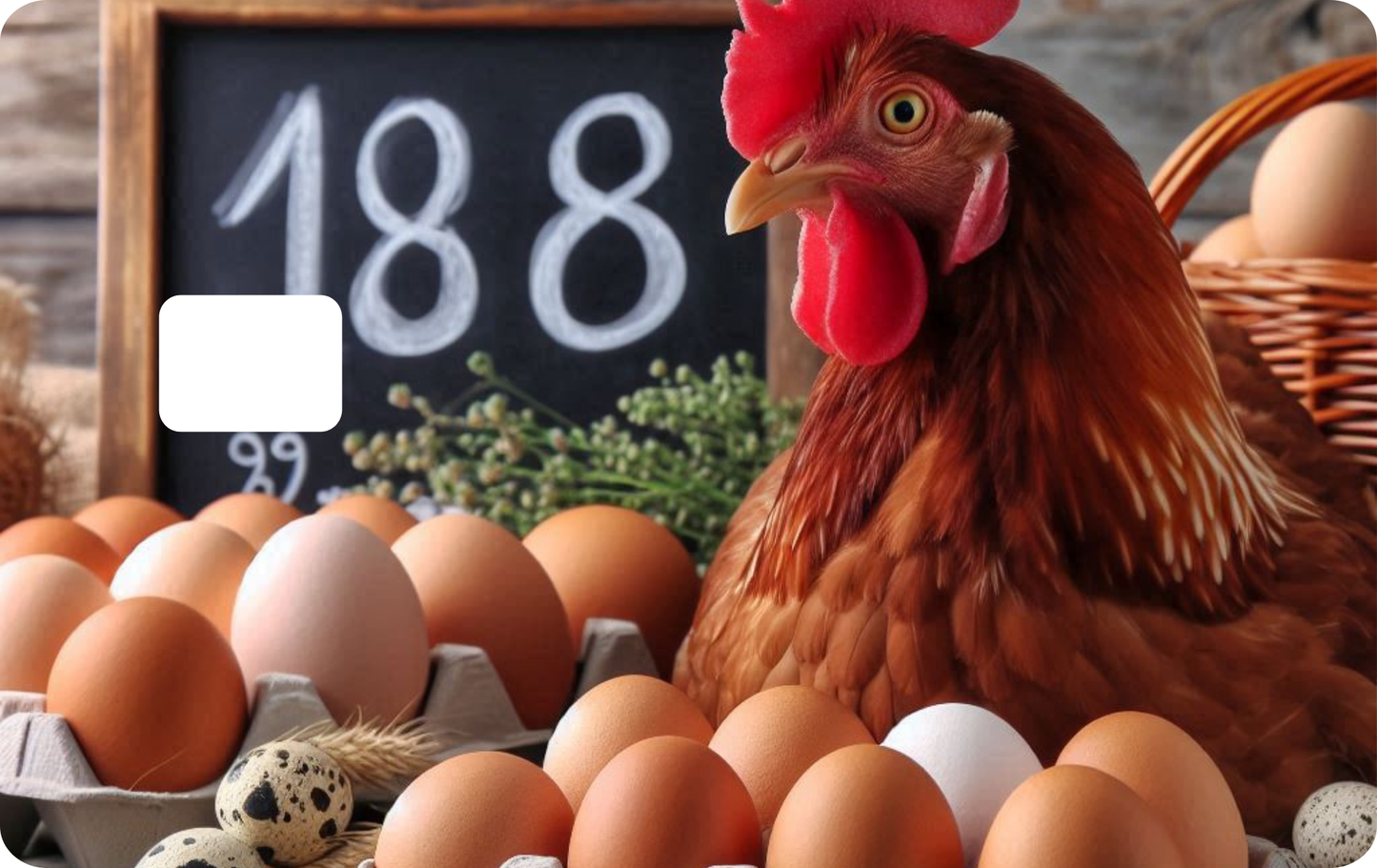 Chicken Design Debit Card Decal Skins