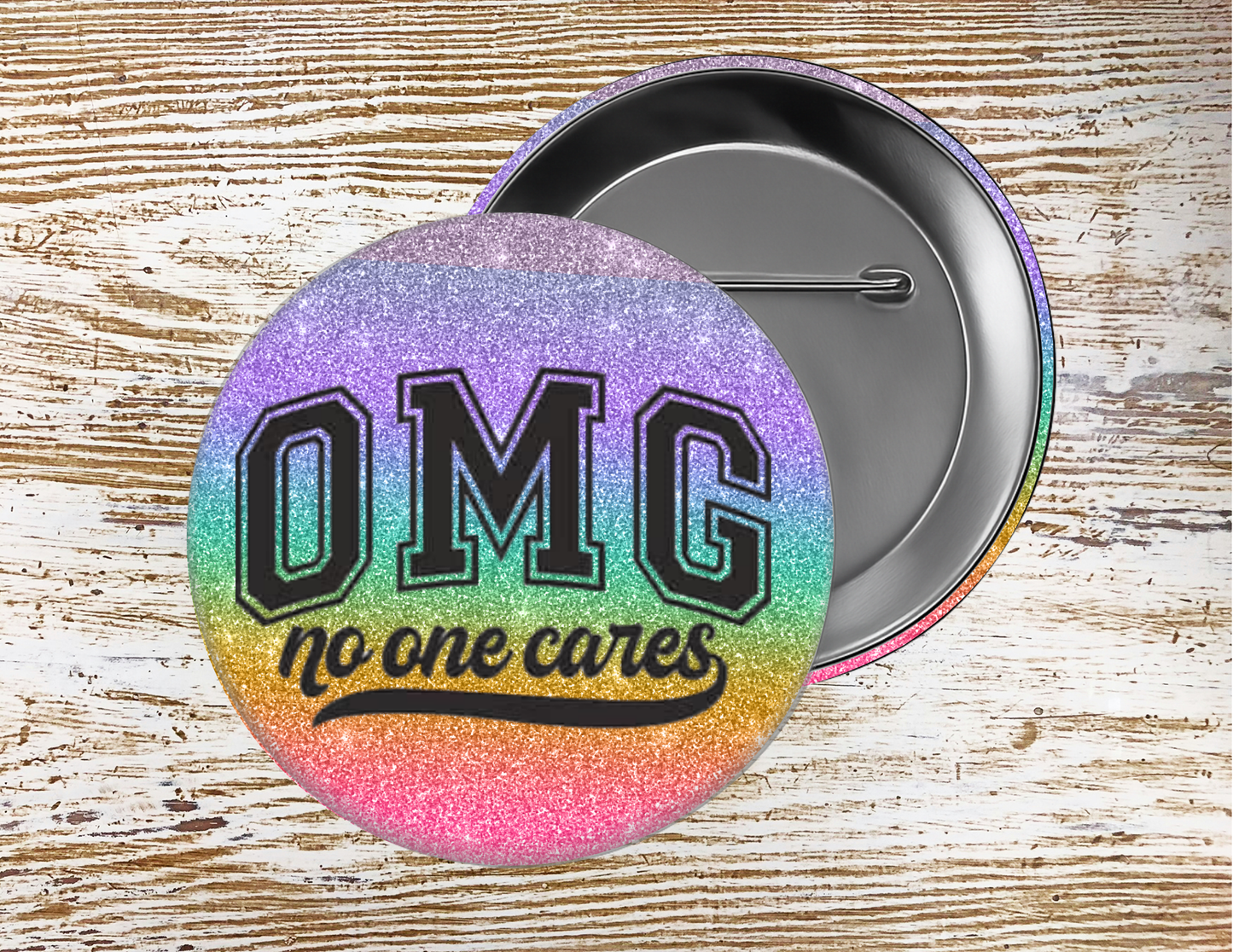 Sarcasm Pin Buttons, Size 2.25 inch