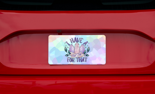 License Plate Metaphysical Design, Crystals, Hansa hands
