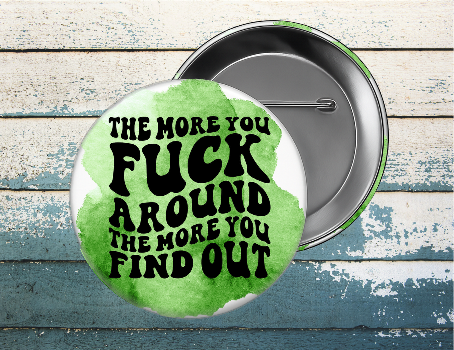 Sarcasm Pin Buttons, Size 2.25 inch