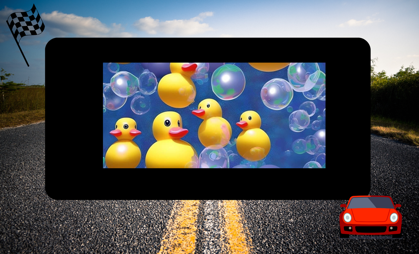 License Plate Ducks Design