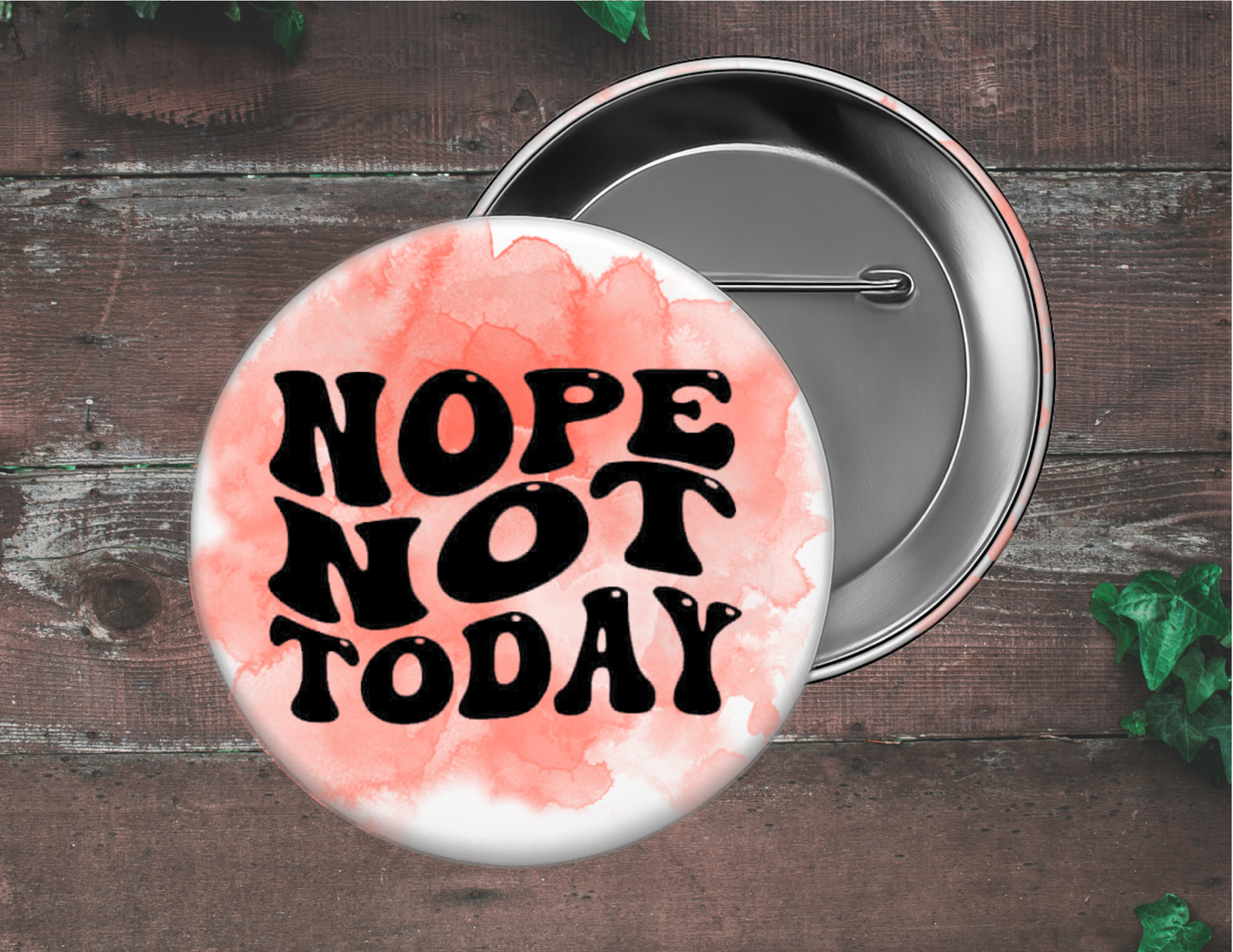 Sarcasm Pin Buttons, Size 2.25 inch