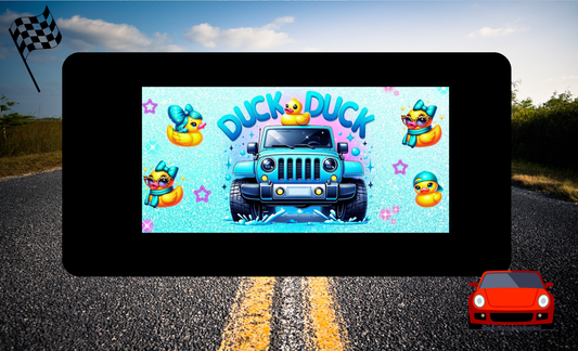 License Plate Ducks Design