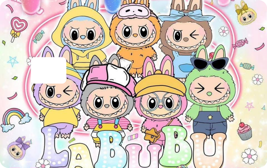 Cartoon Labubu Debit Card Skins