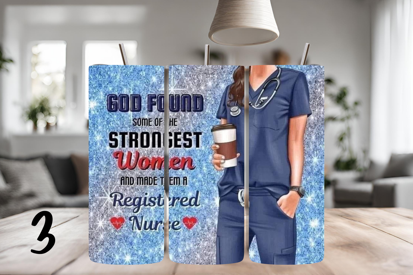 Register Nurse Tumbler, 20 oz skinny tumbler, custom tumbler, drinkware