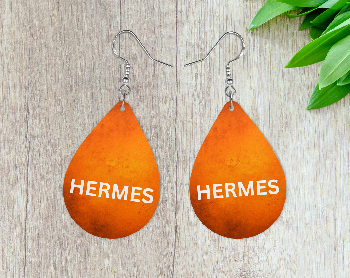 Orange Earrings, Fashion Design Teardrop Earrings