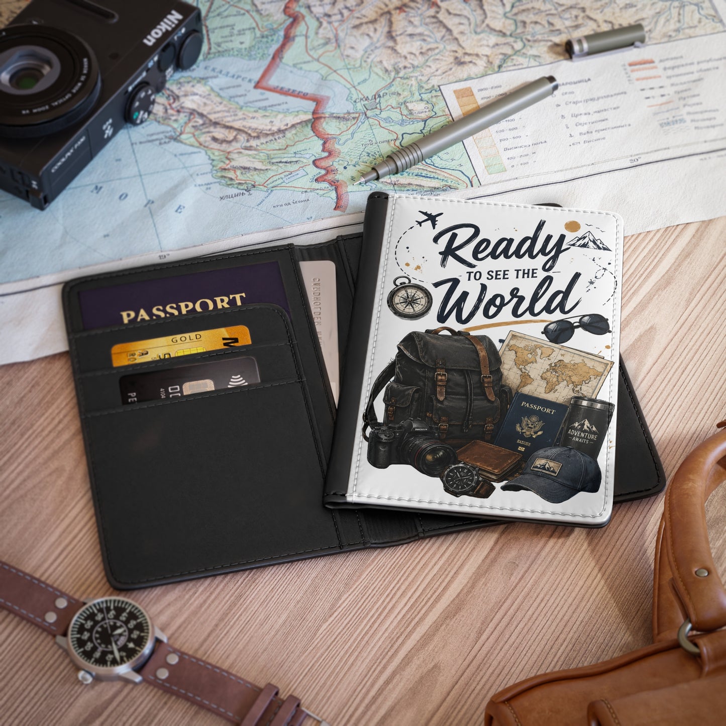 Ready to See the World Passport Cover – Travel Gear Passport Holder
