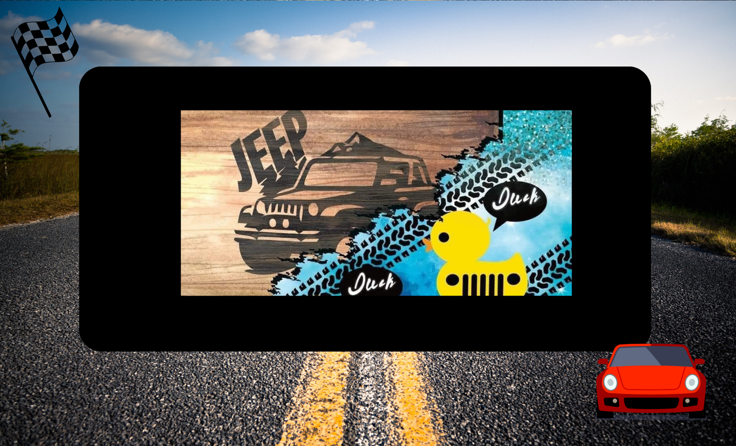 License Plate Ducks Design