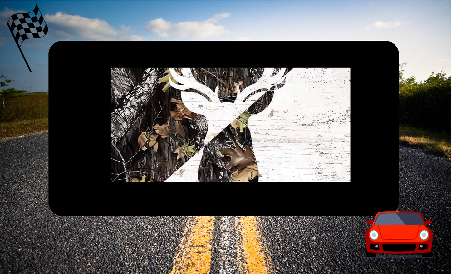 License Plate Deer Design