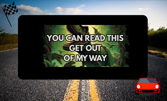 License Plate Funny Sayings Design