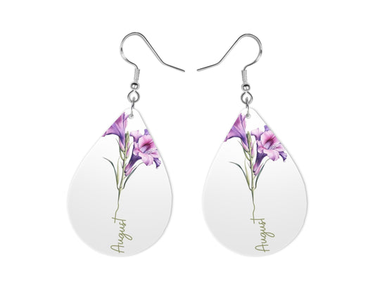 August Birth Month Earrings