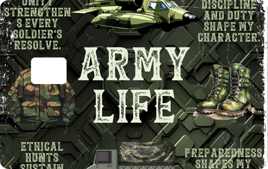 Army Design Debit Card Decal Skins