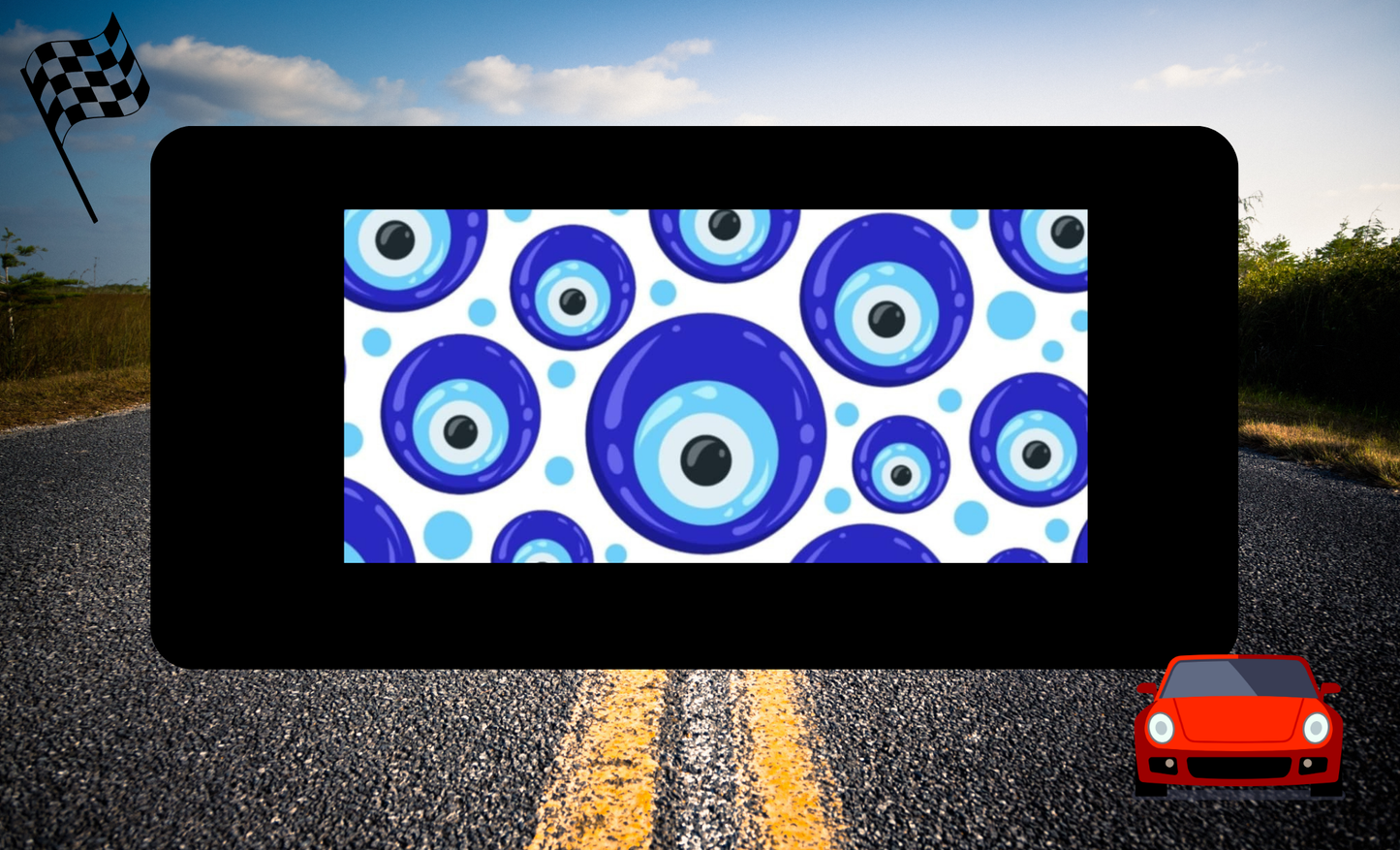 License Plate Metaphysical Design, Crystals, Hansa hands