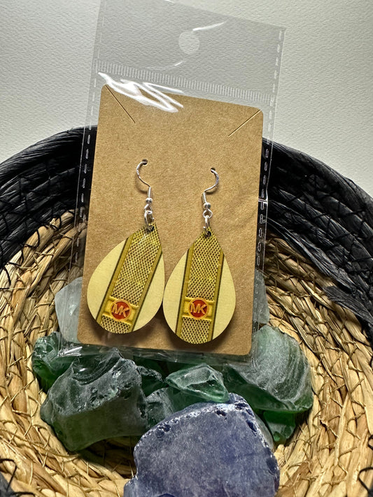 M Design Earrings, fashion accessory