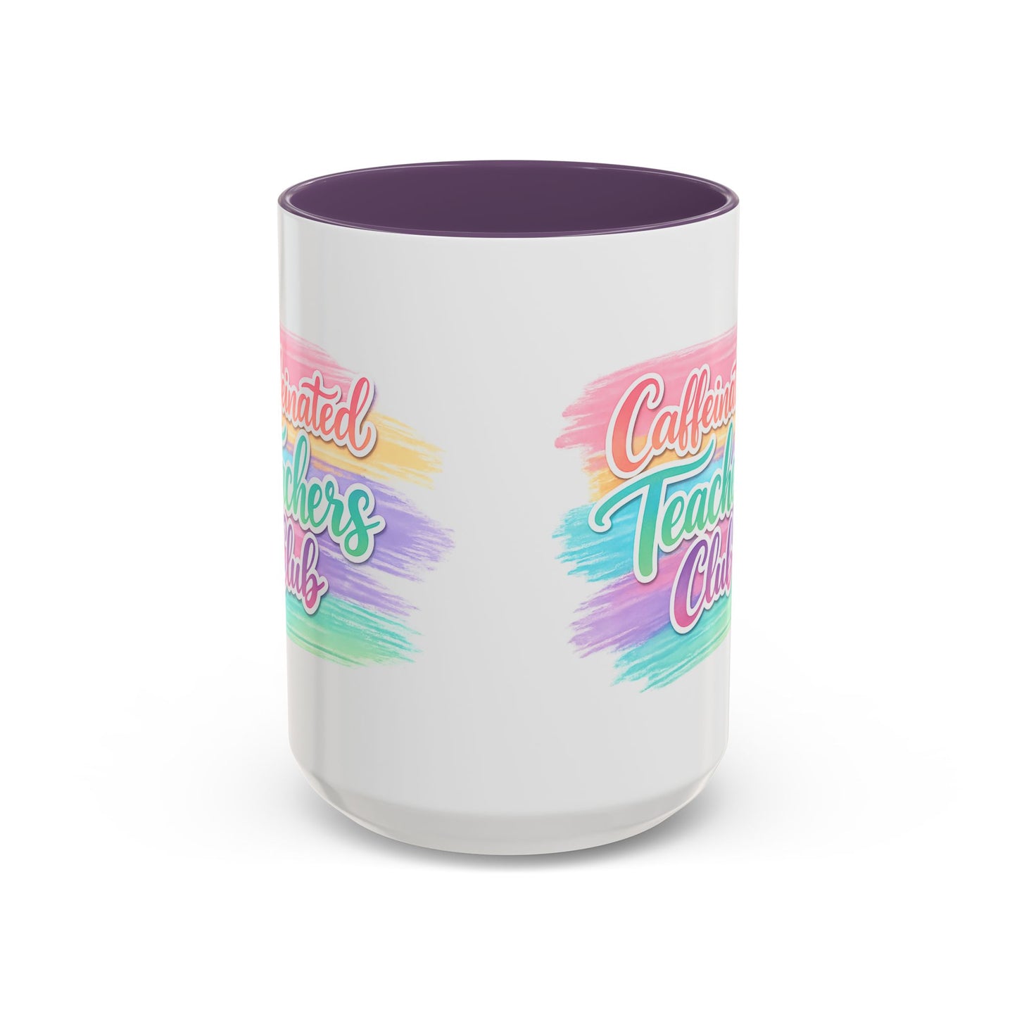 Caffeinated Teachers Club Mug | Cute Pastel Teacher Coffee Cup | Teacher Gift Mug