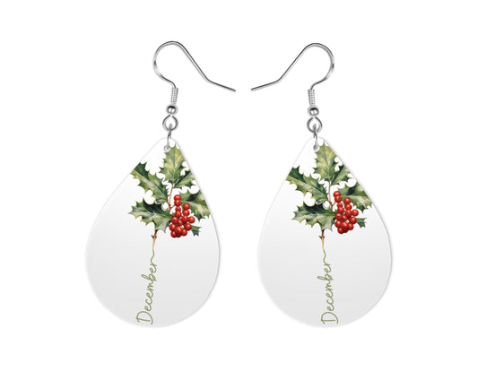 December Birth Month Earrings
