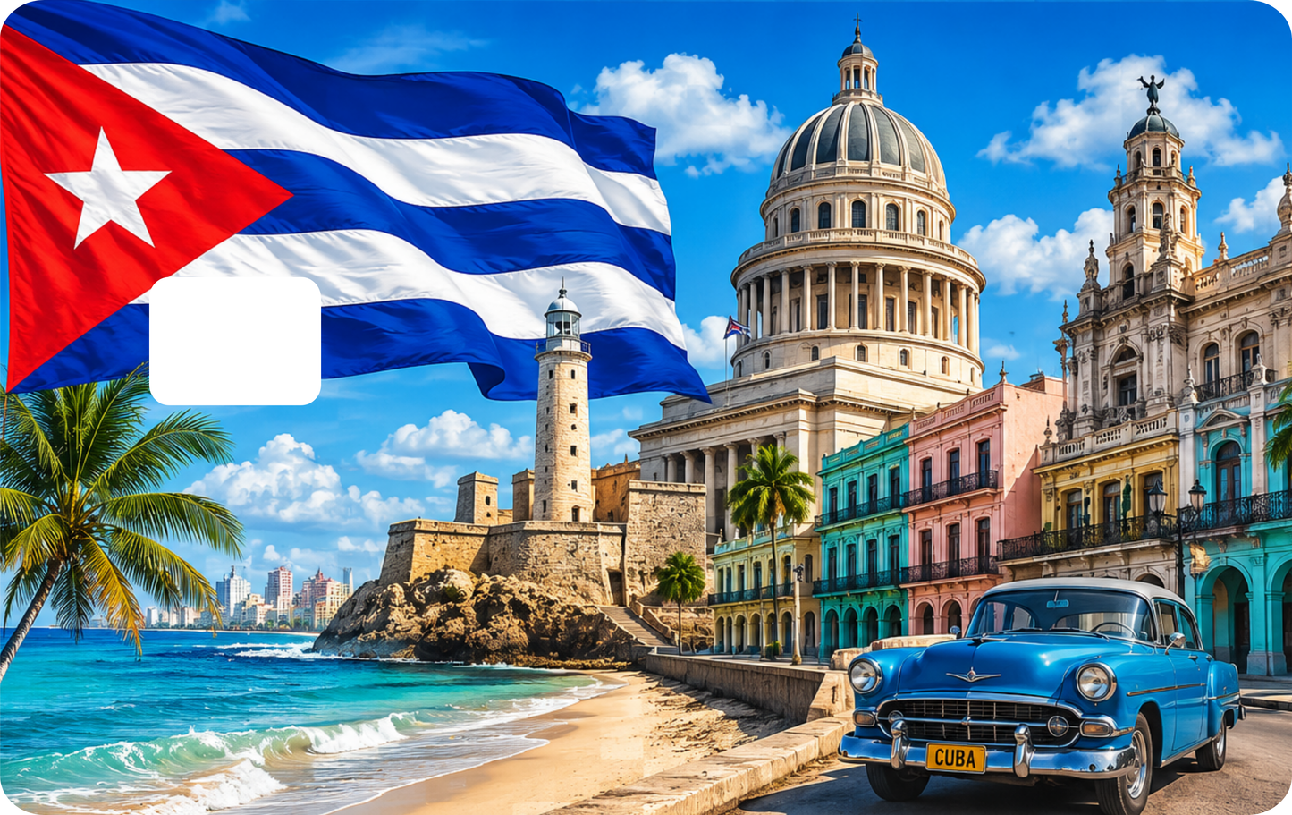 Cuban Debit Card Design, QTY 2 Same Design