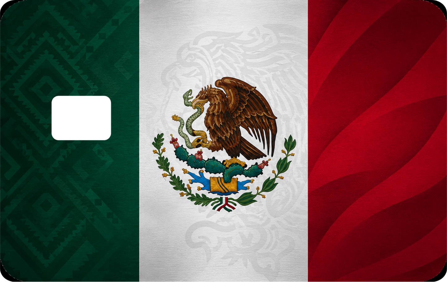 Mexico Design Debit Card Decal Skins, QTY 2 Decals same design