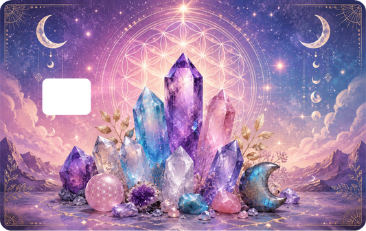 Crystal Design Debit Card Decal, QTY 2 Same Design