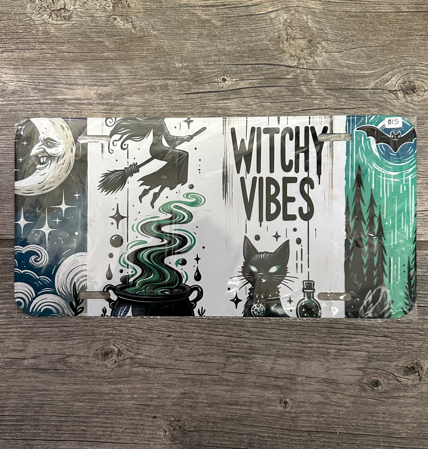 Witchy Vibes License Plate