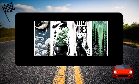 Witchy Vibes License Plate